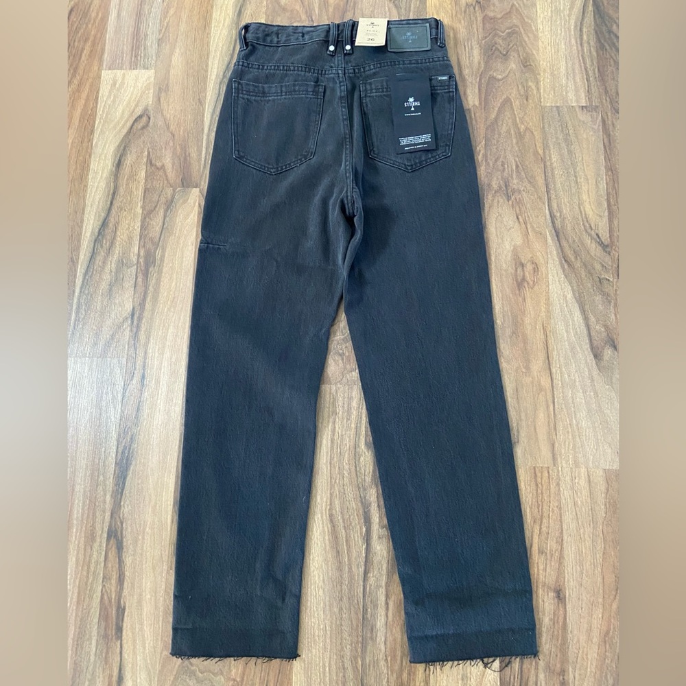 THRILLS Paige Jean in aged black. - Picture 4 of 5